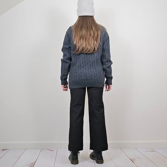 Croft & Barrow Chunky Sweater Gray Medium - Picture 4 of 10